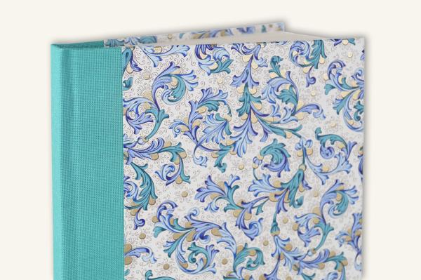 Paperblank cyan gilded with Venetian paper